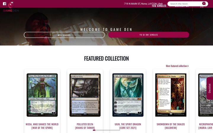 Screenshot of gameden.com
