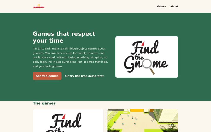 Screenshot of gamefeelings.com