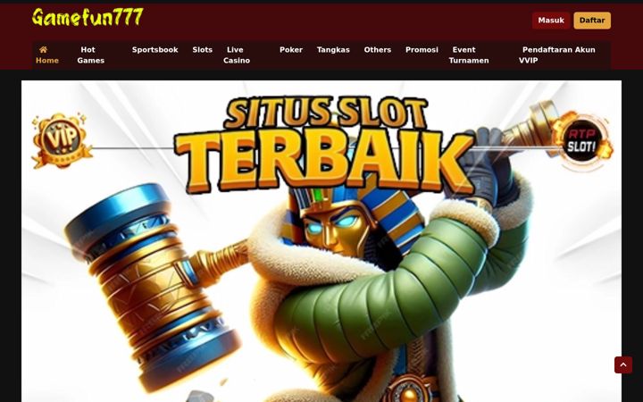 Screenshot of gamefun777.com