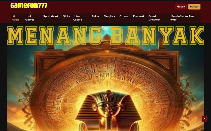 Screenshot of gamefun777.net