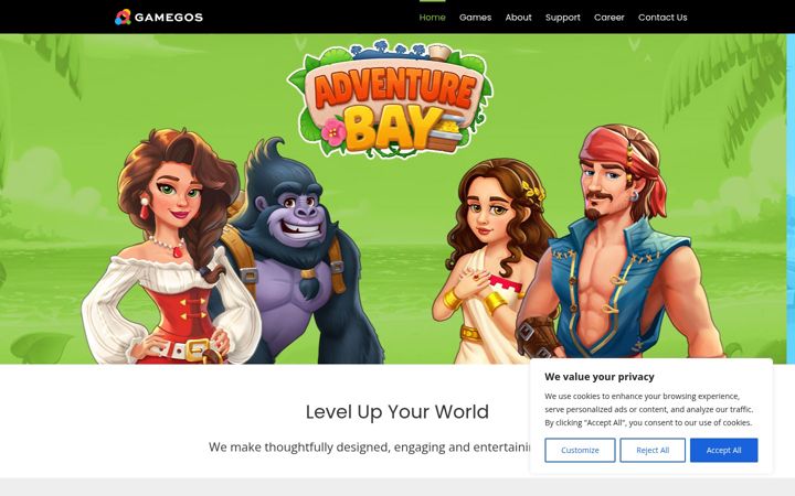 Screenshot of gamegos.com