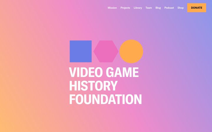 Screenshot of gamehistory.org