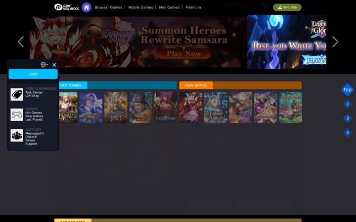 Screenshot of gamehollywood.com