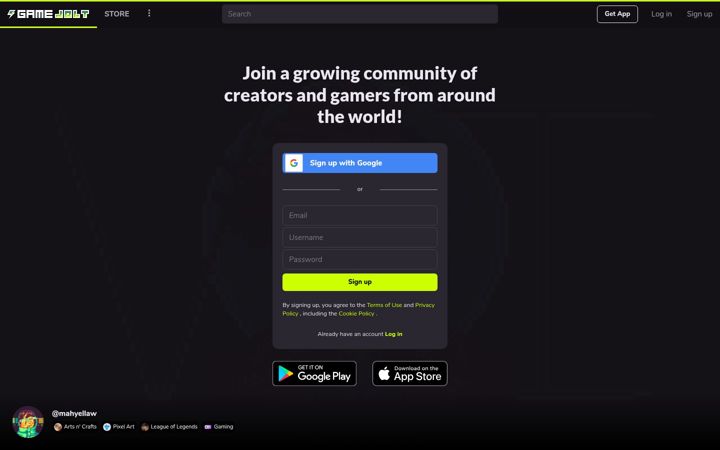 Screenshot di gamejolt.com