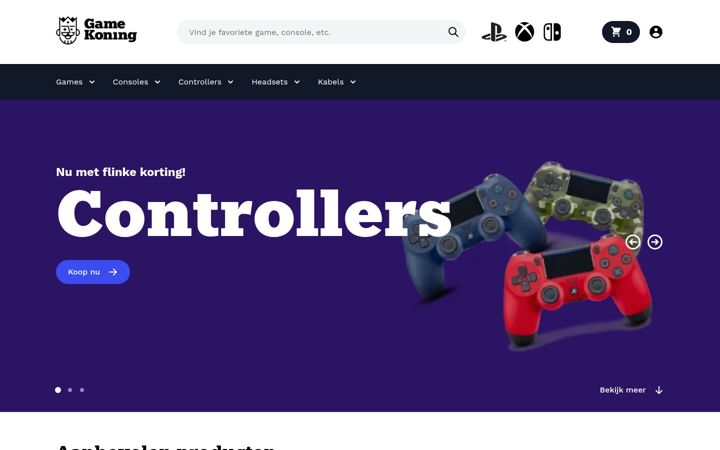 Screenshot of gamekoning.nl
