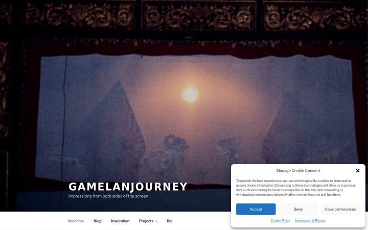 Screenshot of gamelanjourney.net