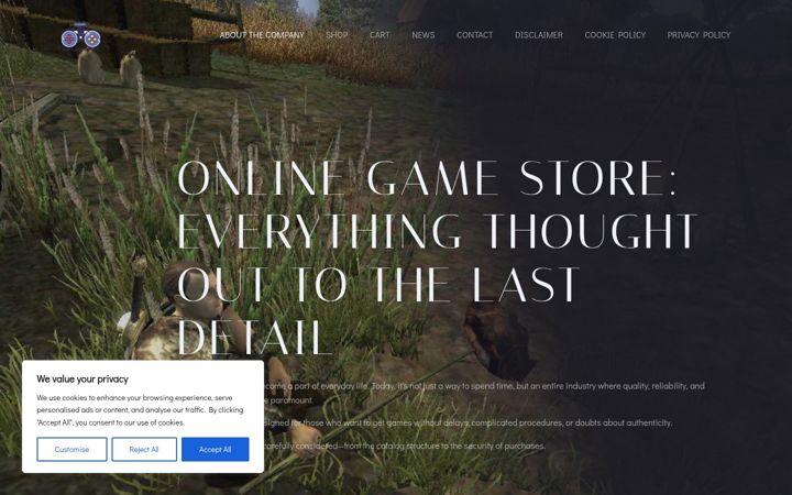 Screenshot of gameliftshop.com