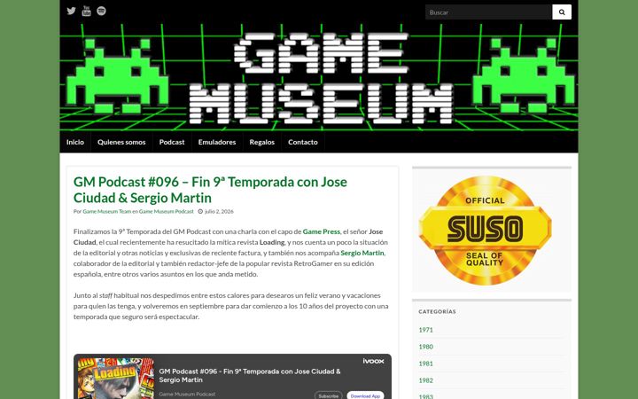 Screenshot of gamemuseum.es