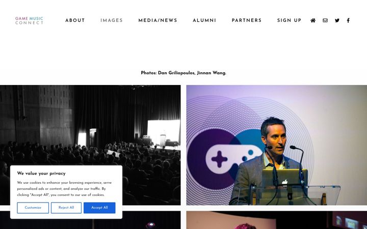 Screenshot of gamemusicconnect.com