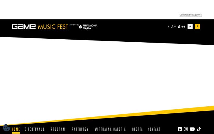 Screenshot of gamemusicfest.eu