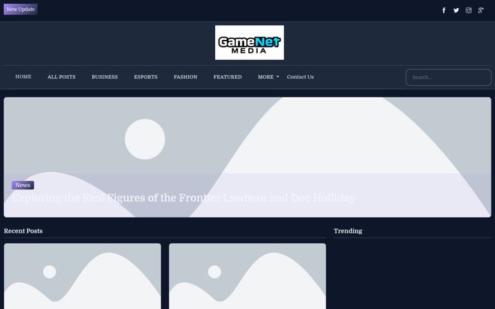 Screenshot of gamenetmedia.nl