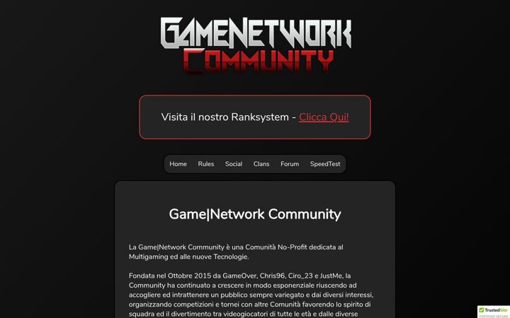 Screenshot of gamenetworkcommunity.com