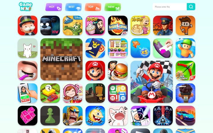Screenshot of gamenini.com