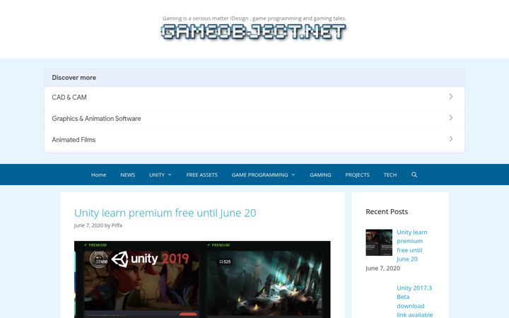 Screenshot of gameobject.net