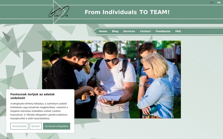 Screenshot of gameonteambuilding.hu