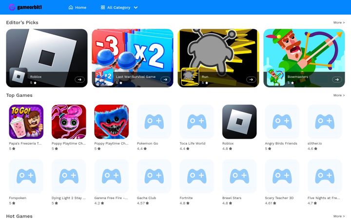 Screenshot of gameorbit1.com