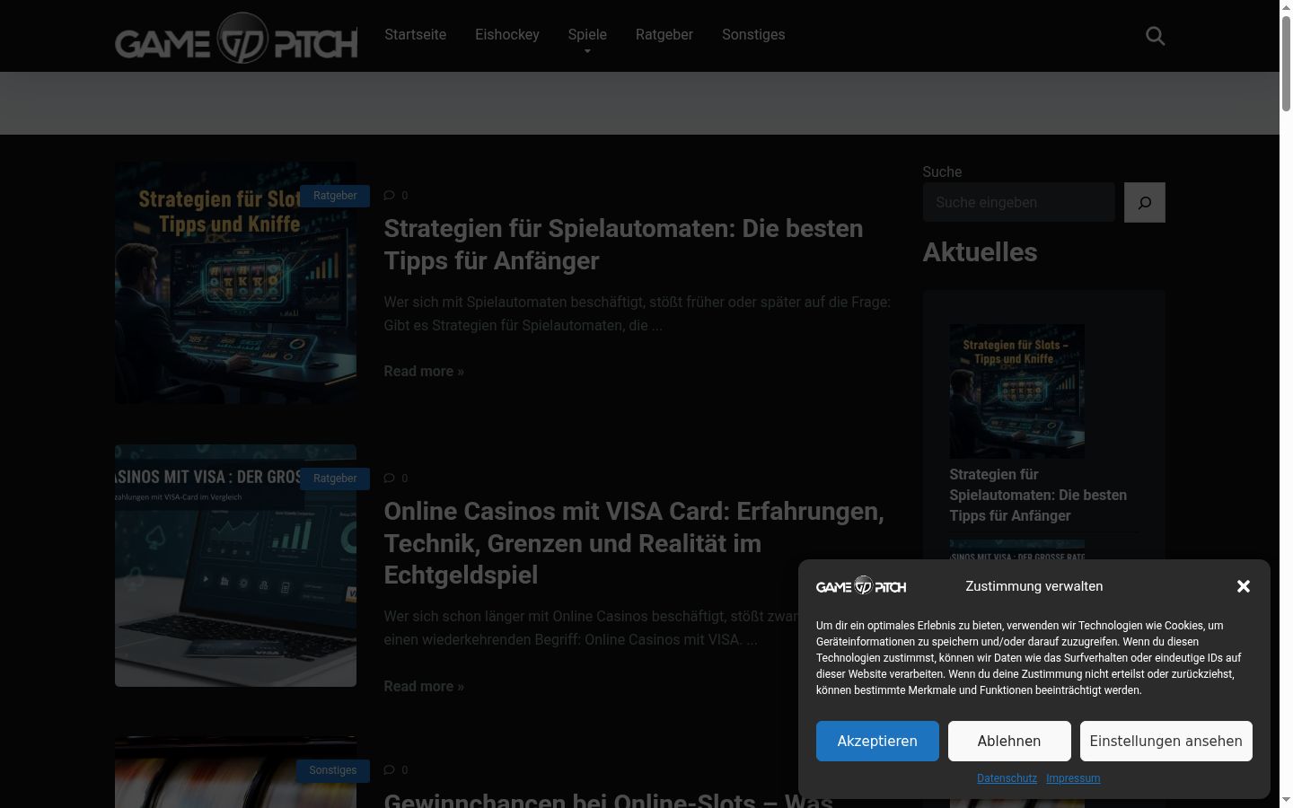 Screenshot tal-banner tal-kunsens muri qabel kwalunkwe interazzjoni