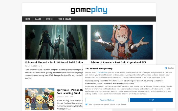 Screenshot of gameplay.tips