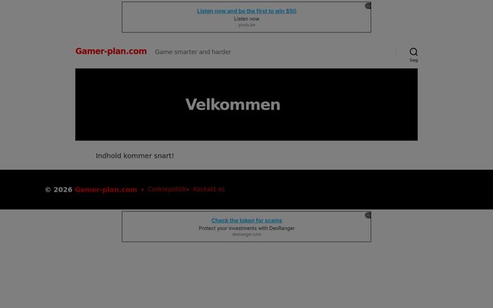 Screenshot of gamer-plan.com