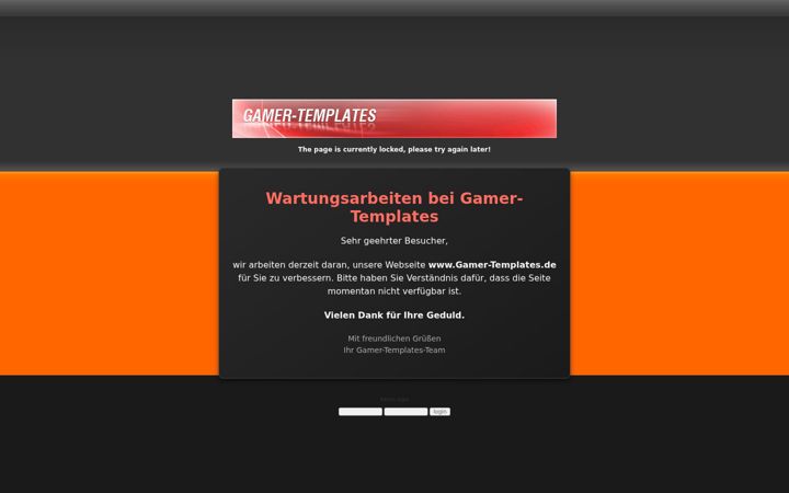 Screenshot of gamer-templates.de