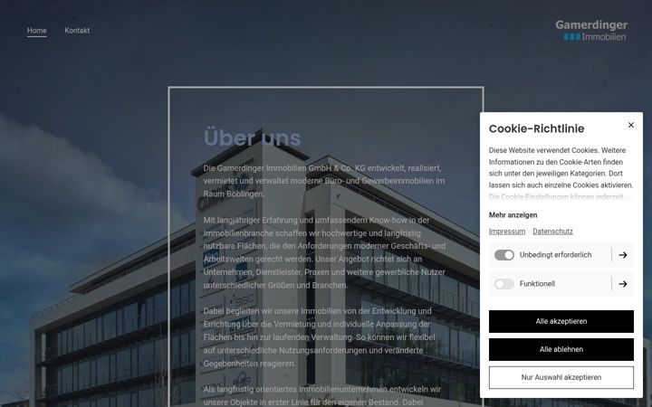 Screenshot of gamerdinger-immobilien.de