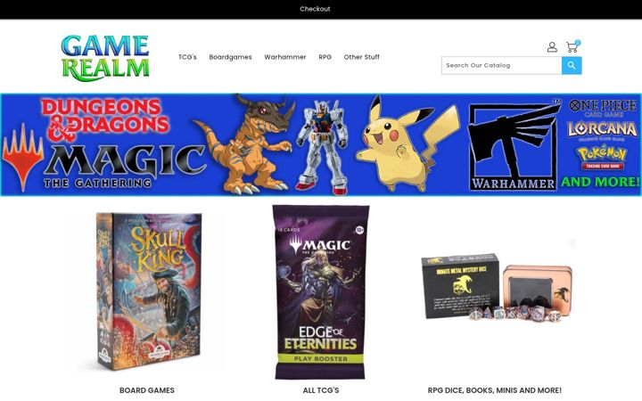 Screenshot of gamerealm.com