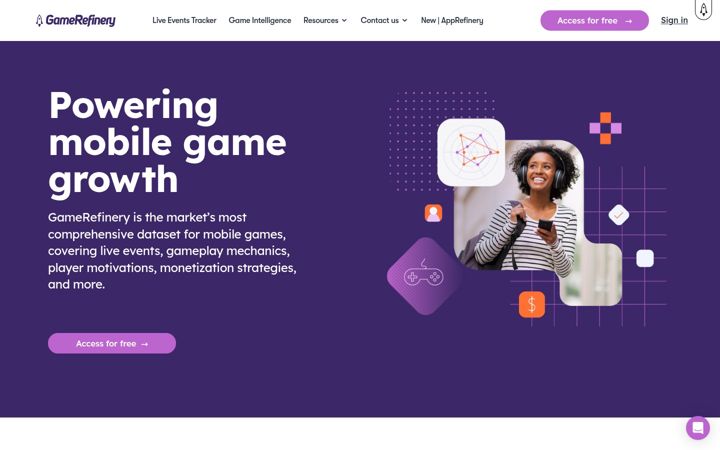 Snímek obrazovky gamerefinery.com