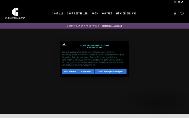 Screenshot of gamernatz.com