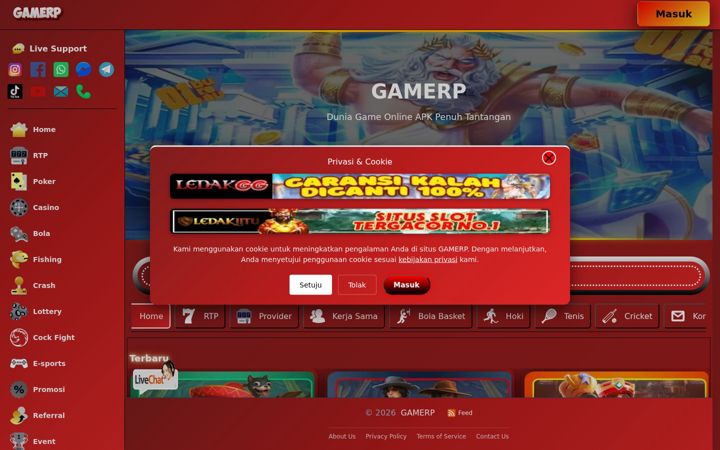 Screenshot of gamerp.org
