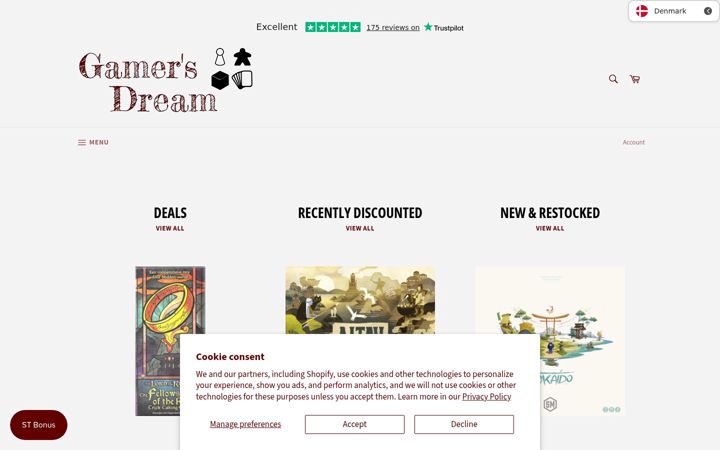 Screenshot of gamersdream.shop