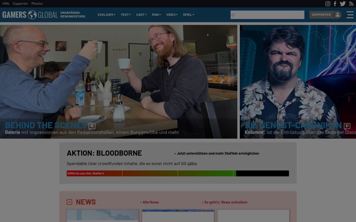 Screenshot of gamersglobal.de