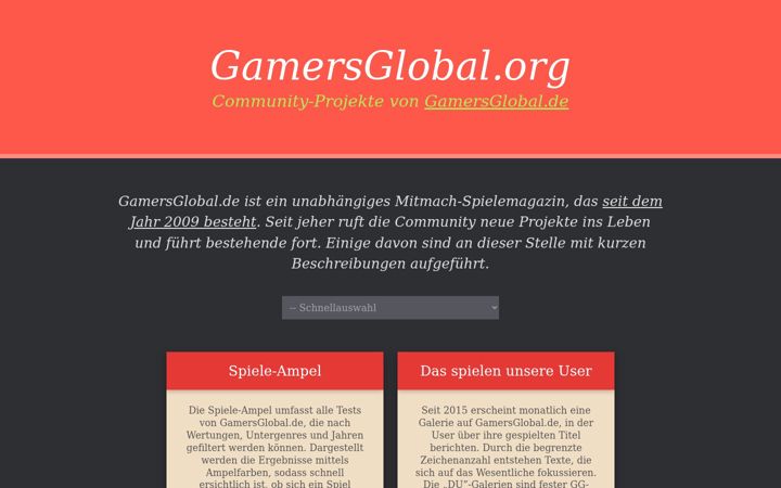 Screenshot of gamersglobal.org