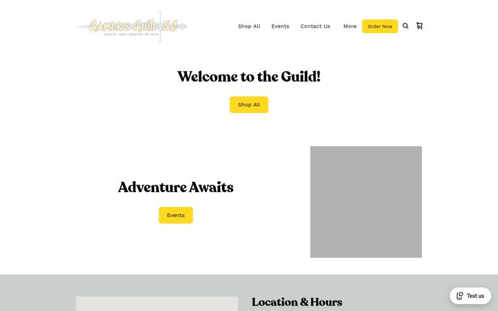 Screenshot of gamersguildsc.com