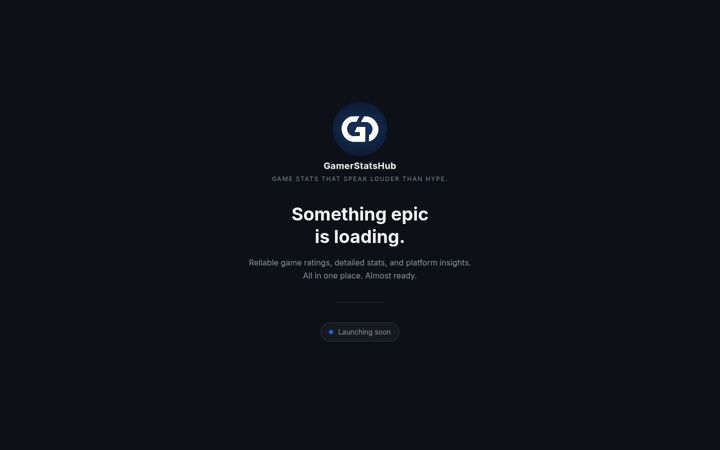 Screenshot of gamerstatshub.com