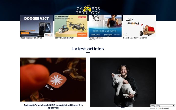 Screenshot of gamersterritory.com