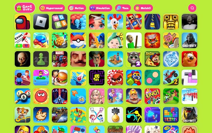 Screenshot of gameruru.com