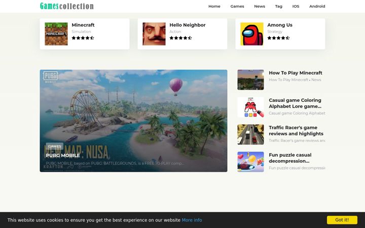 Screenshot of games-collection.com