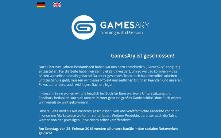 Screenshot of gamesary.com