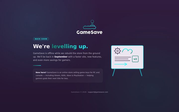 Screenshot of gamesave.store