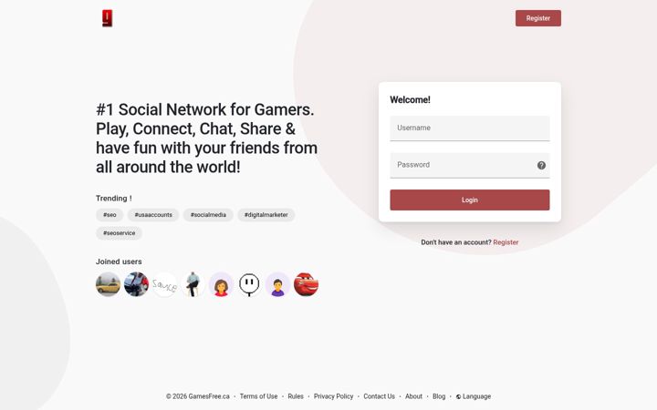 Screenshot of gamesfree.ca