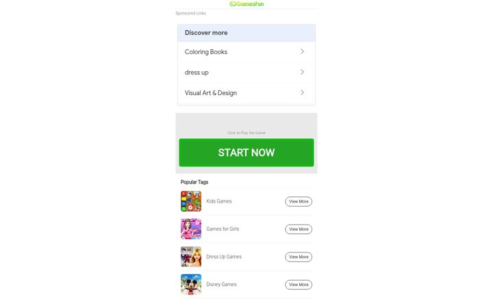 Screenshot of gamesfun.net