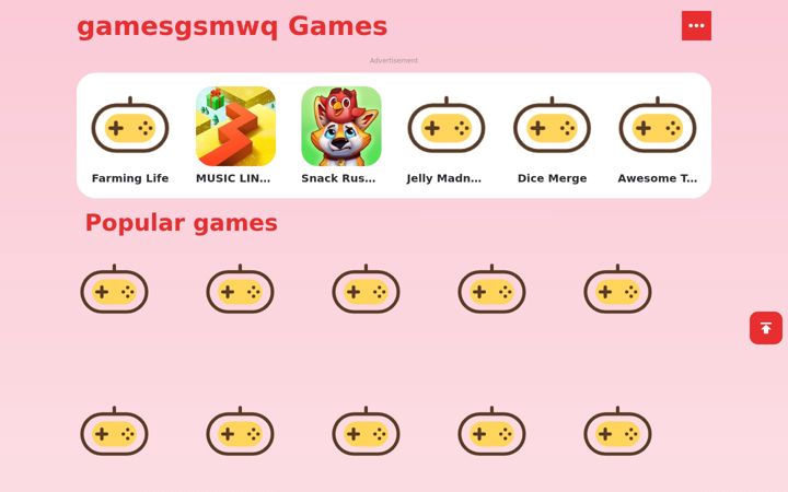 Screenshot of gamesgsmwq.com