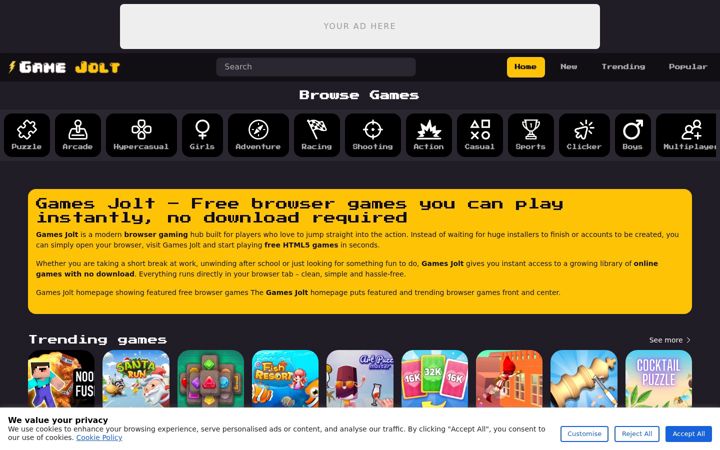 Screenshot of gamesjolt.net