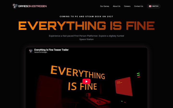 Screenshot of gamesonestrogen.com