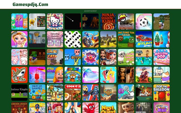 Screenshot of gamespdjq.com