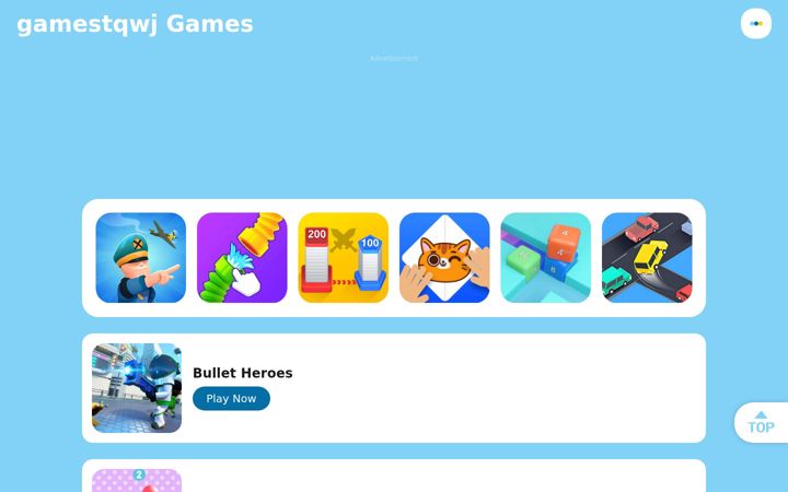 Screenshot of gamestqwj.com