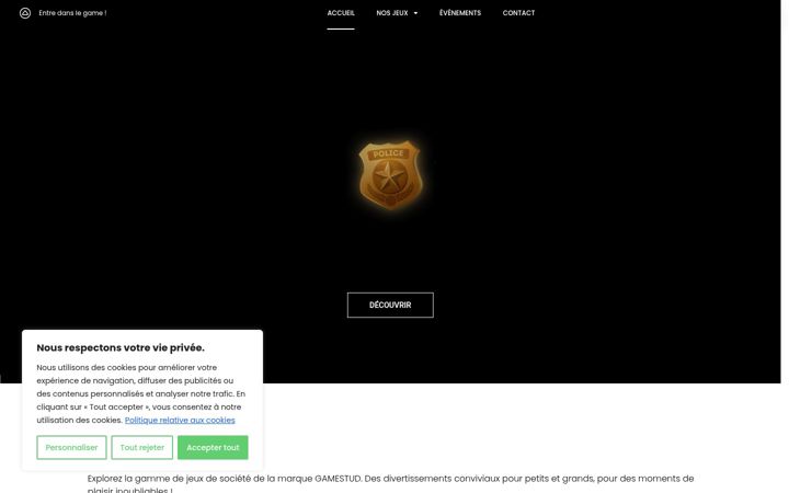 Screenshot of gamestud.fr