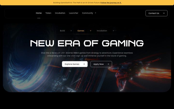 Екранна снимка на gameswift.io