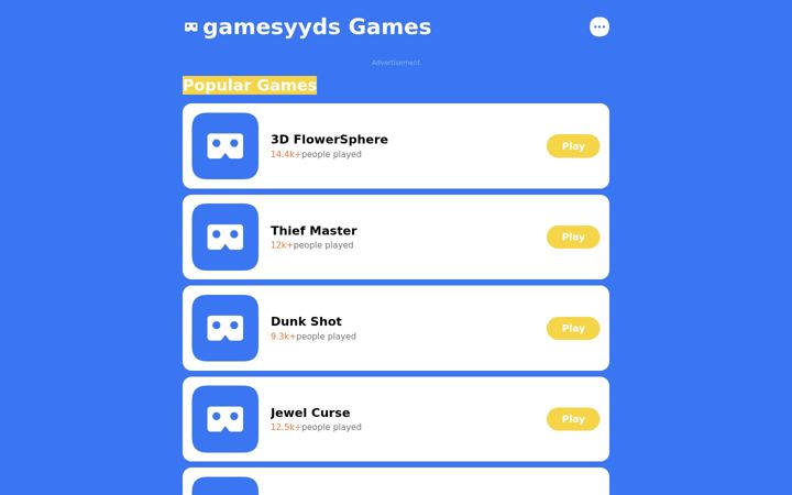Screenshot of gamesyyds.top