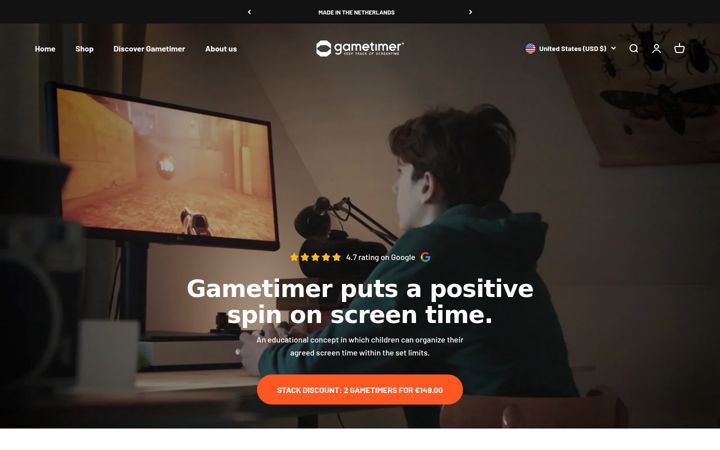 Screenshot of gametimer.com